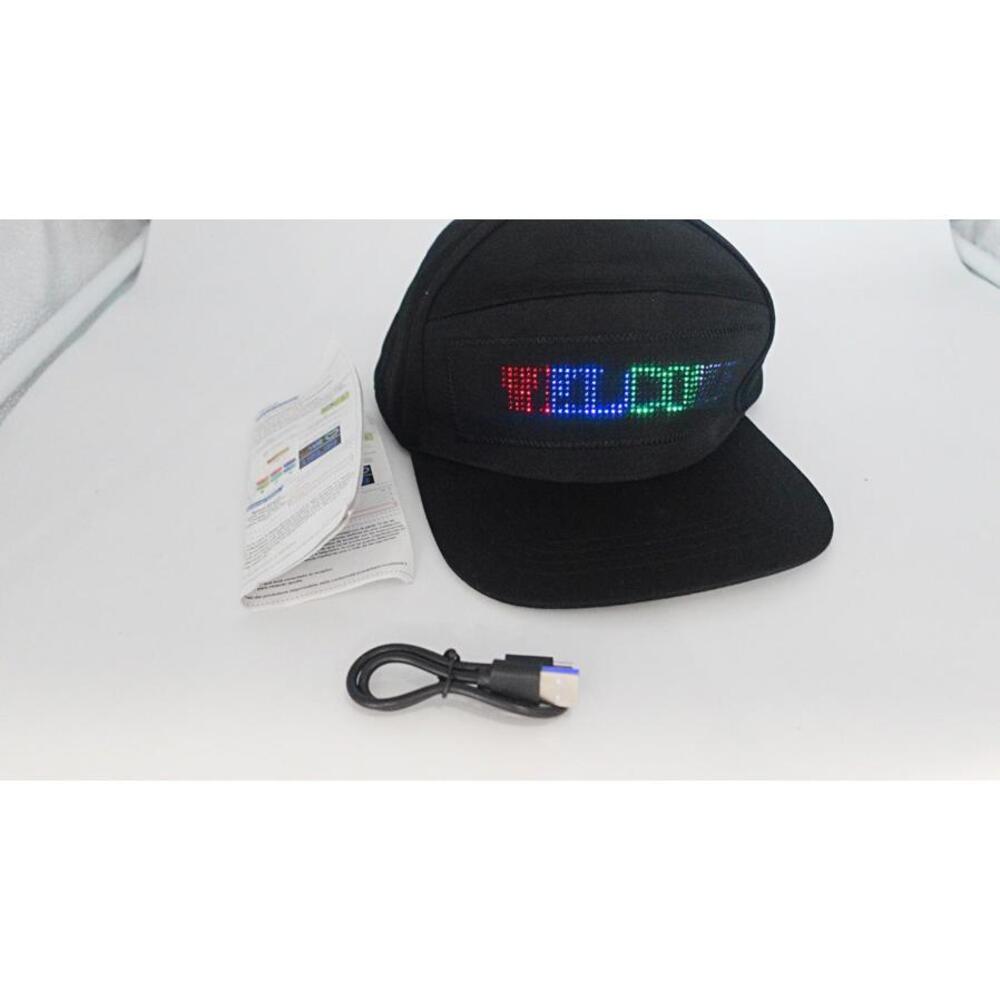 Led Bluetooth Message Editable Display Smart Cap … - image 8